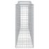 vidaXL Arched Gabion Basket 400x50x120/140 cm Galvanised Iron - Image 4