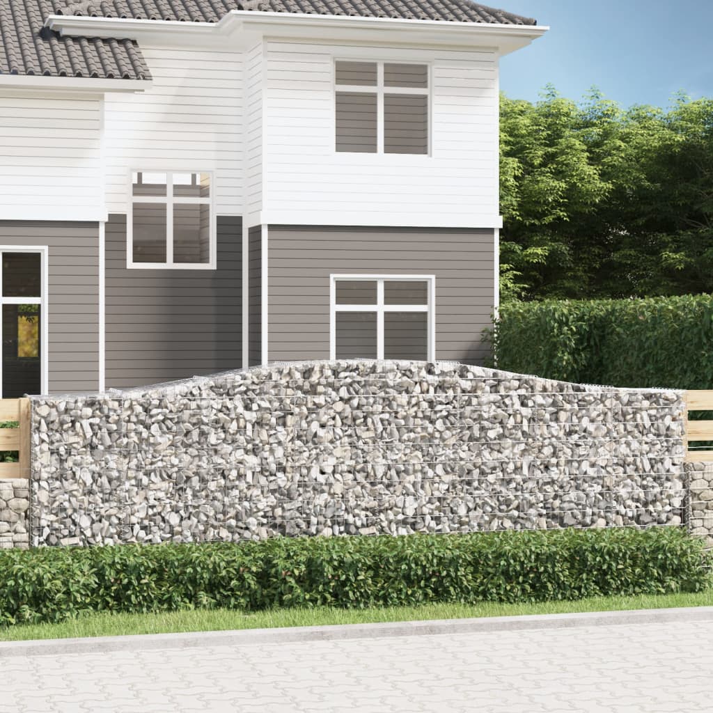 8720845650797_m_en_hd_1 vidaXL Arched Gabion Basket 400x50x120/140 cm Galvanised Iron - Image 1