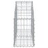 vidaXL Arched Gabion Basket 100x30x40/60 cm Galvanised Iron - Image 4