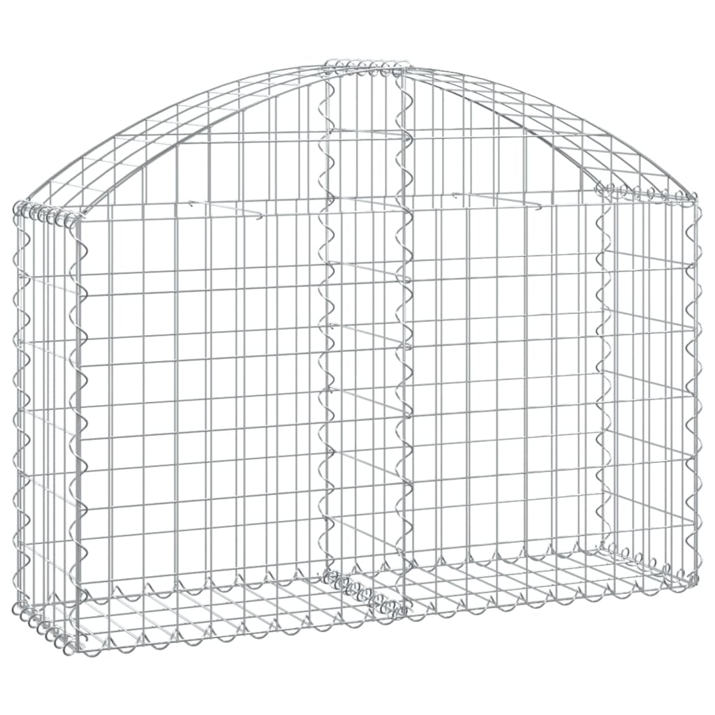 8720845650865_a_en_hd_1 vidaXL Arched Gabion Basket 100x30x60/80 cm Galvanised Iron - Image 2
