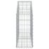 vidaXL Arched Gabion Basket 100x30x60/80 cm Galvanised Iron - Image 4