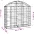 vidaXL Arched Gabion Basket 100x30x80/100 cm Galvanised Iron - Image 5