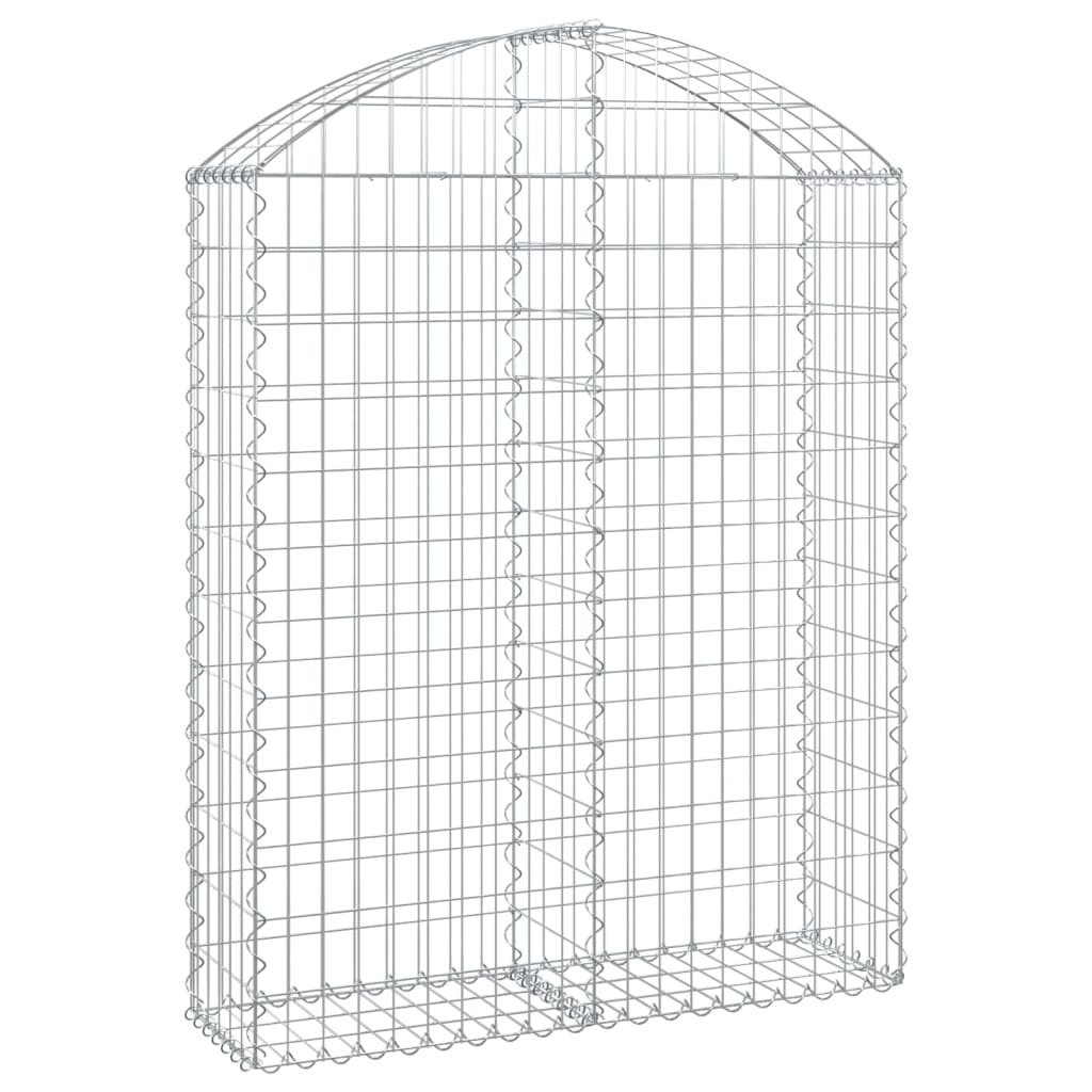 8720845650896_a_en_hd_1 vidaXL Arched Gabion Basket 100x30x120/140 cm Galvanised Iron - Image 2