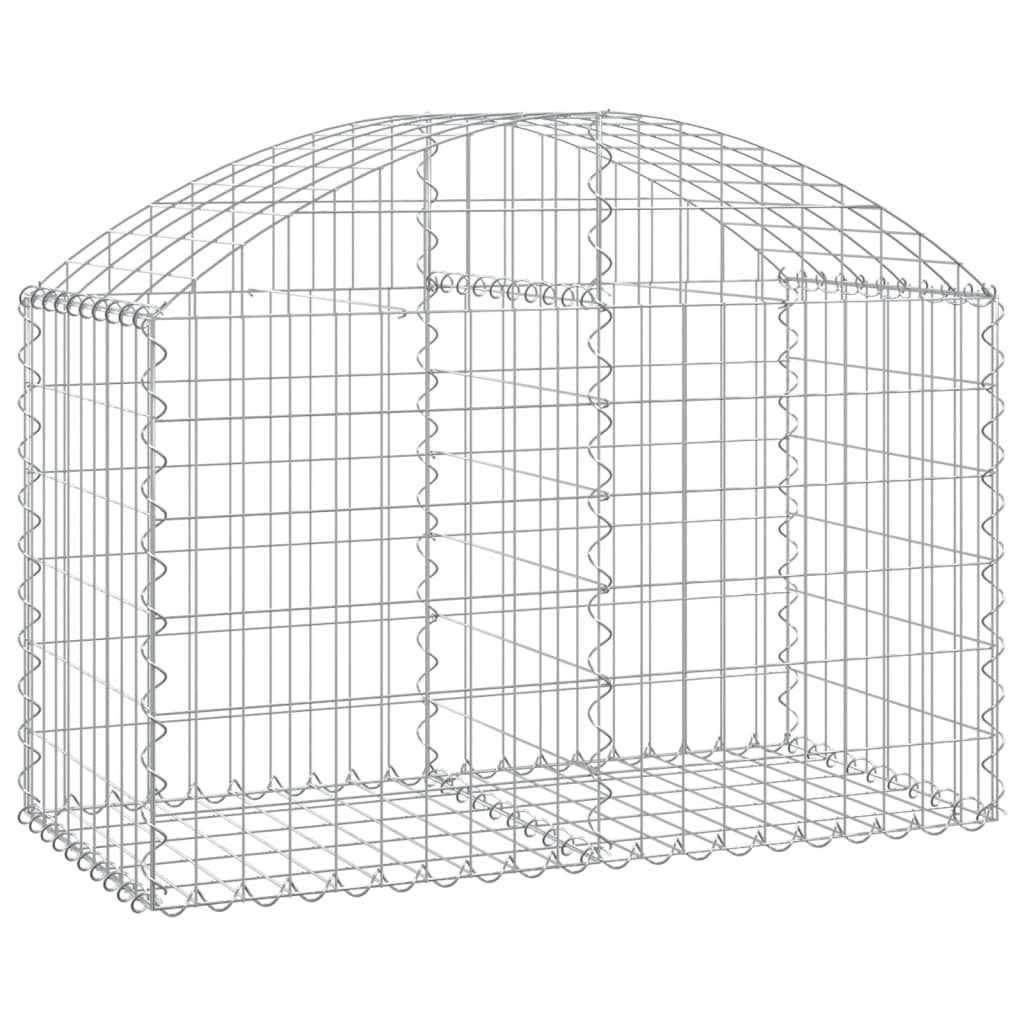 8720845650964_a_en_hd_1 vidaXL Arched Gabion Basket 100x50x60/80 cm Galvanised Iron - Image 2