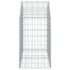 vidaXL Arched Gabion Basket 100x50x80/100 cm Galvanised Iron - Image 4