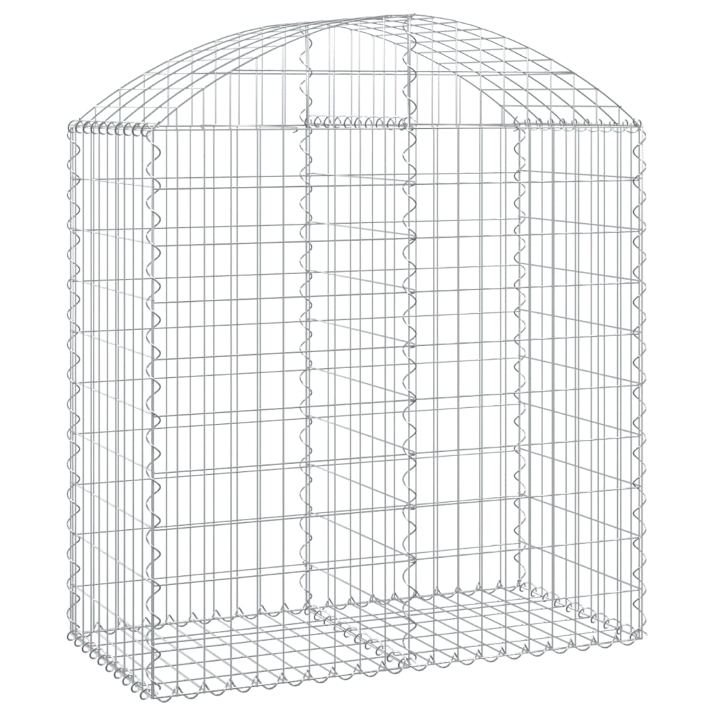 8720845650988_a_en_hd_1 vidaXL Arched Gabion Basket 100x50x100/120 cm Galvanised Iron - Image 2