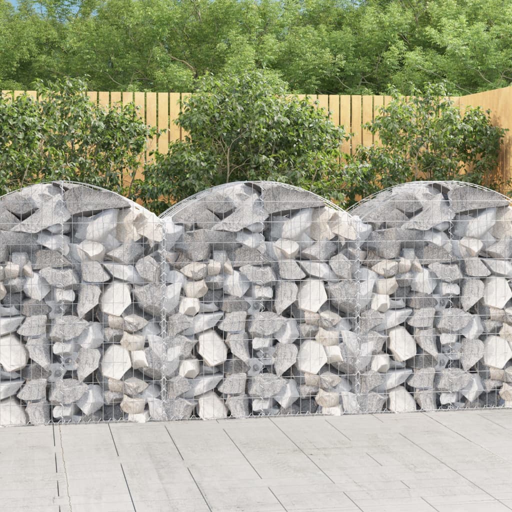 8720845650988_m_en_hd_1 vidaXL Arched Gabion Basket 100x50x100/120 cm Galvanised Iron - Image 1