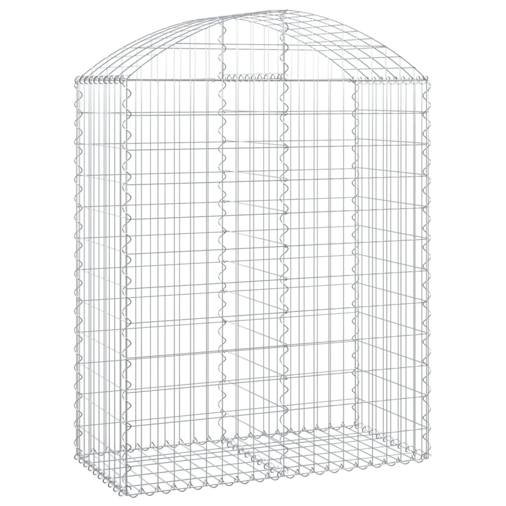8720845650995_a_en_hd_1 vidaXL Arched Gabion Basket 100x50x120/140 cm Galvanised Iron - Image 2
