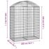 vidaXL Arched Gabion Basket 100x50x120/140 cm Galvanised Iron - Image 5