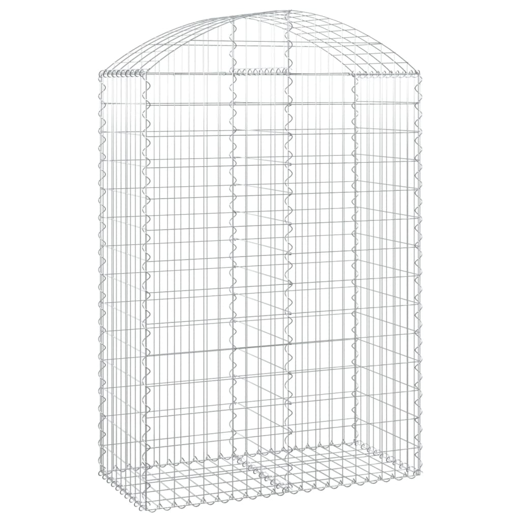 8720845651008_a_en_hd_1 vidaXL Arched Gabion Basket 100x50x140/160 cm Galvanised Iron - Image 2