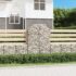 vidaXL Arched Gabion Basket 100x50x140/160 cm Galvanised Iron