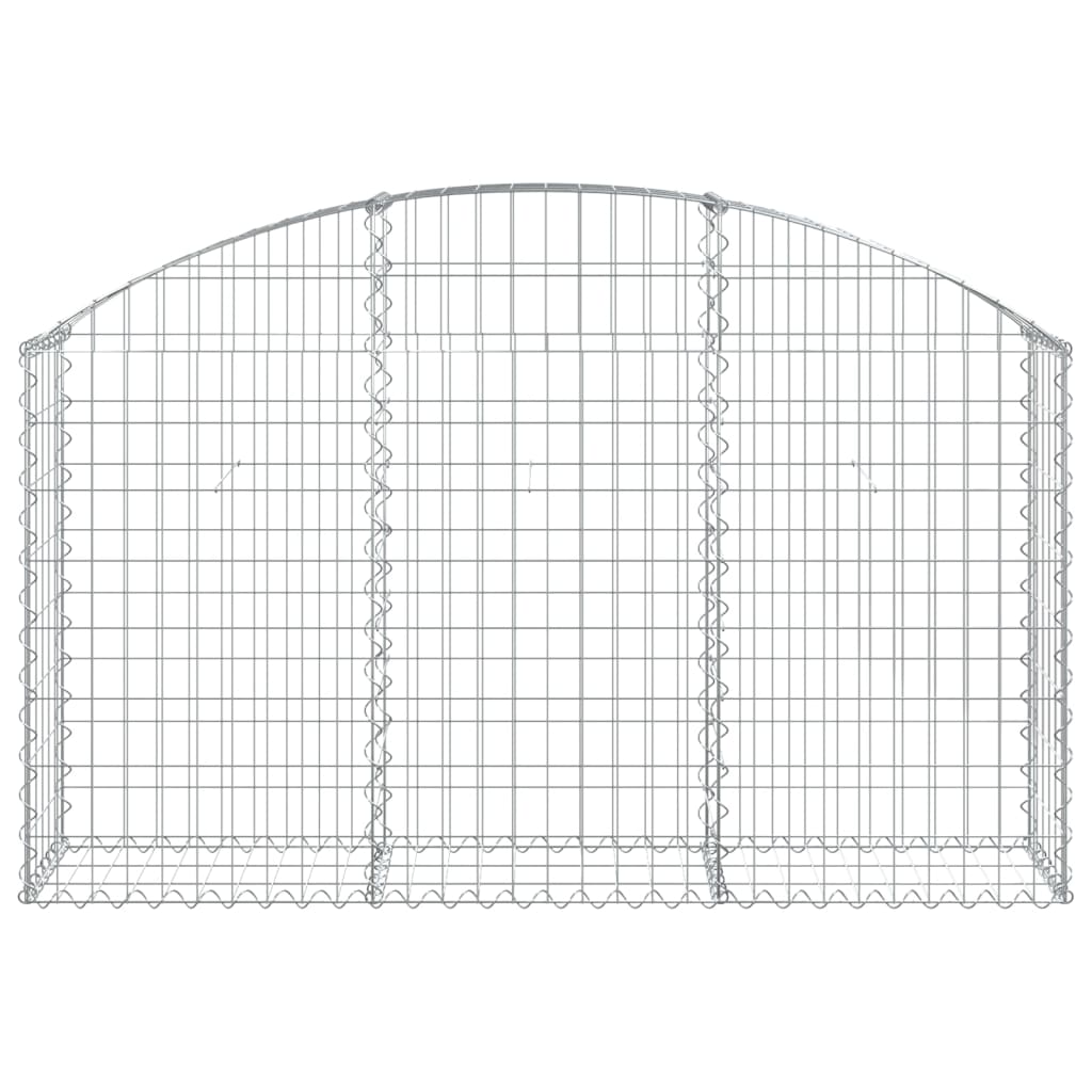 8720845651077_g_en_hd_1 vidaXL Arched Gabion Basket 150x30x80/100 cm Galvanised Iron - Image 3