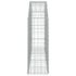 vidaXL Arched Gabion Basket 150x30x80/100 cm Galvanised Iron - Image 4