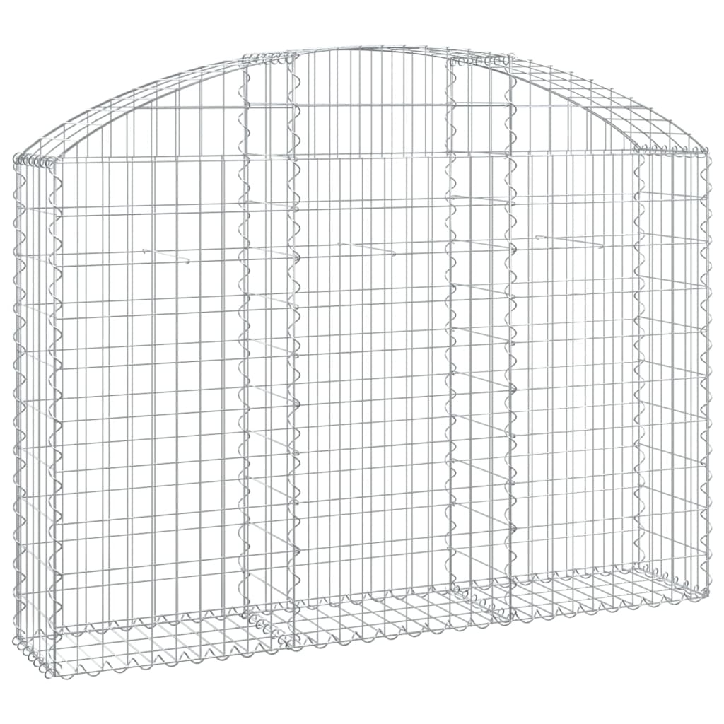 8720845651084_a_en_hd_1 vidaXL Arched Gabion Basket 150x30x100/120 cm Galvanised Iron - Image 2