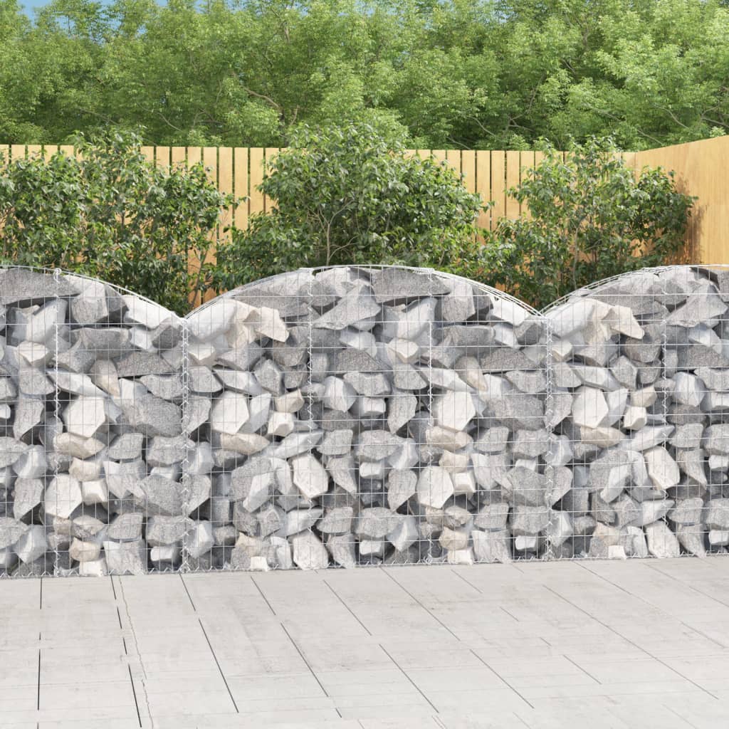 8720845651084_m_en_hd_1 vidaXL Arched Gabion Basket 150x30x100/120 cm Galvanised Iron - Image 1