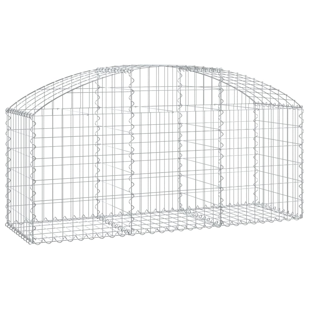 8720845651169_a_en_hd_1 vidaXL Arched Gabion Basket 150x50x60/80 cm Galvanised Iron - Image 2