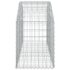 vidaXL Arched Gabion Basket 150x50x60/80 cm Galvanised Iron - Image 4