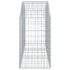 vidaXL Arched Gabion Basket 150x50x80/100 cm Galvanised Iron - Image 4