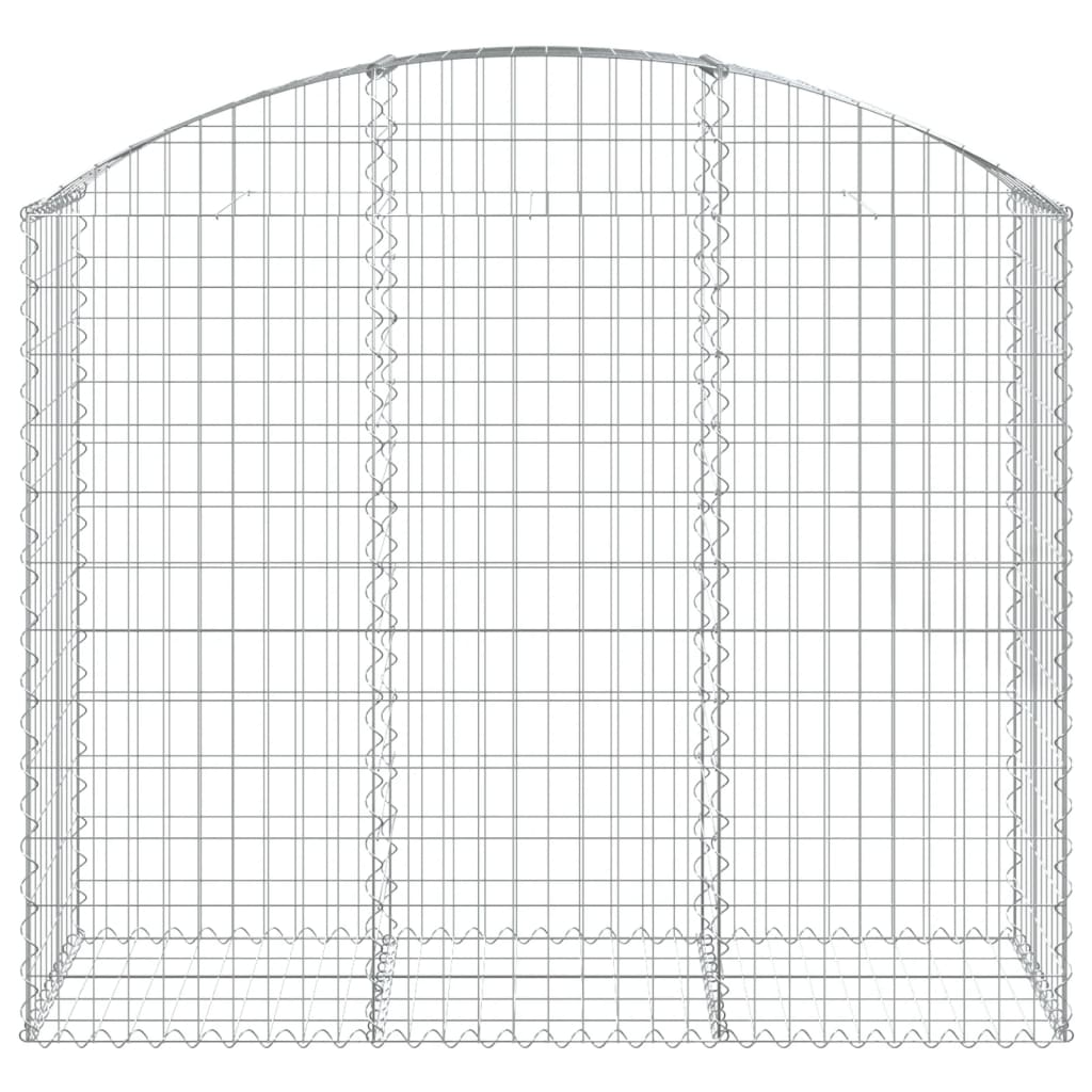 8720845651190_g_en_hd_1 vidaXL Arched Gabion Basket 150x50x120/140 cm Galvanised Iron - Image 3