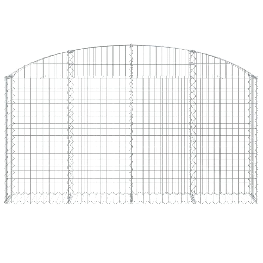 8720845651282_g_en_hd_1 vidaXL Arched Gabion Basket 200x30x100/120 cm Galvanised Iron - Image 3