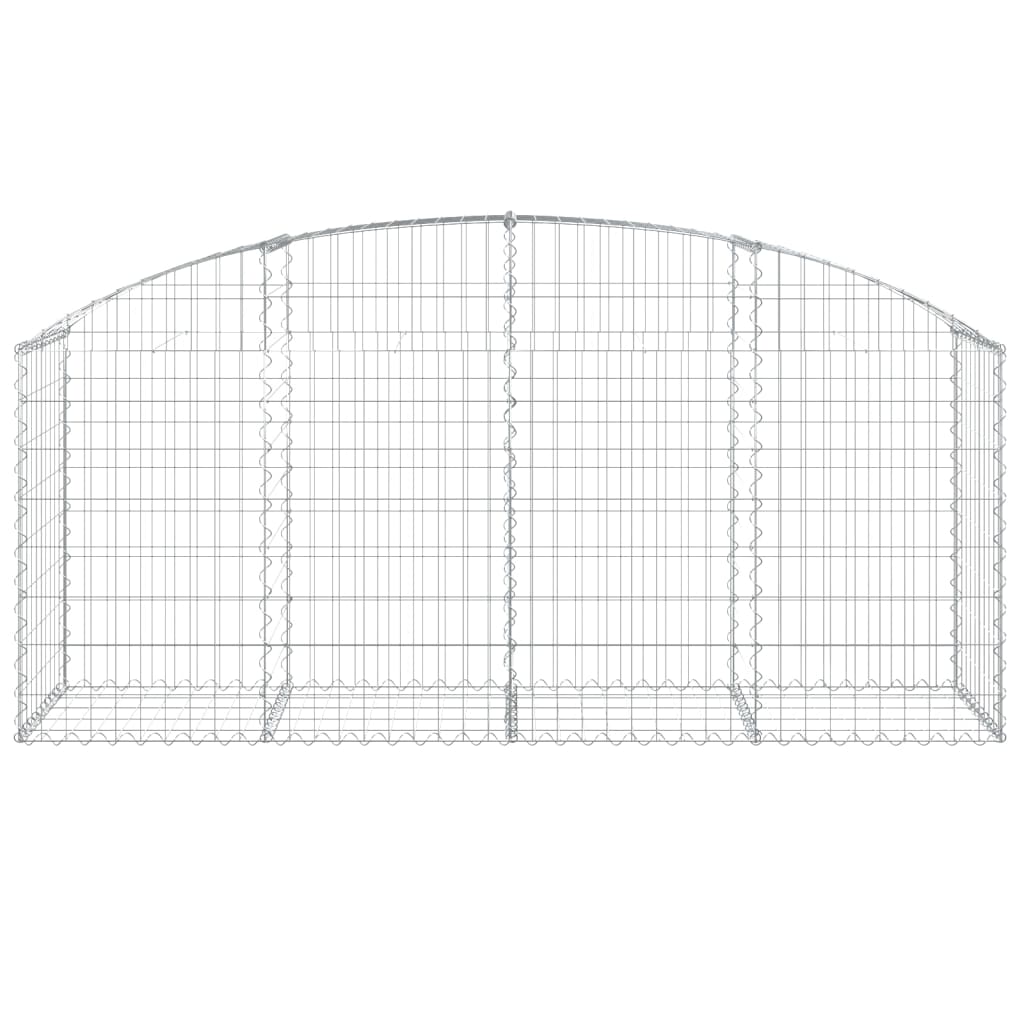 8720845651374_g_en_hd_1 vidaXL Arched Gabion Basket 200x50x80/100 cm Galvanised Iron - Image 3