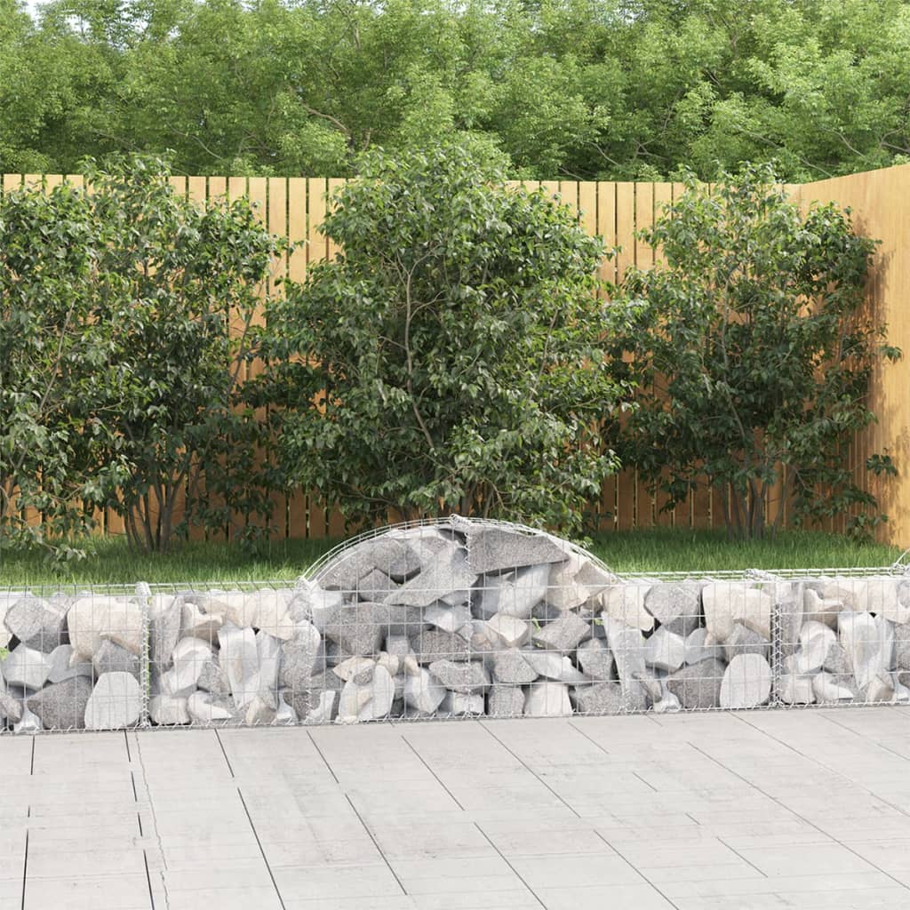 8720845651459_m_en_hd_1 vidaXL Arched Gabion Basket 200x30x40/60 cm Galvanised Iron - Image 1