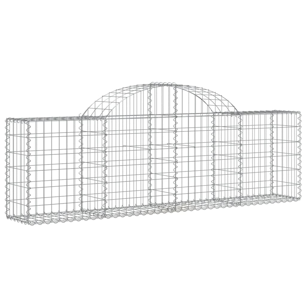 8720845651466_a_en_hd_1 vidaXL Arched Gabion Basket 200x30x60/80 cm Galvanised Iron - Image 2