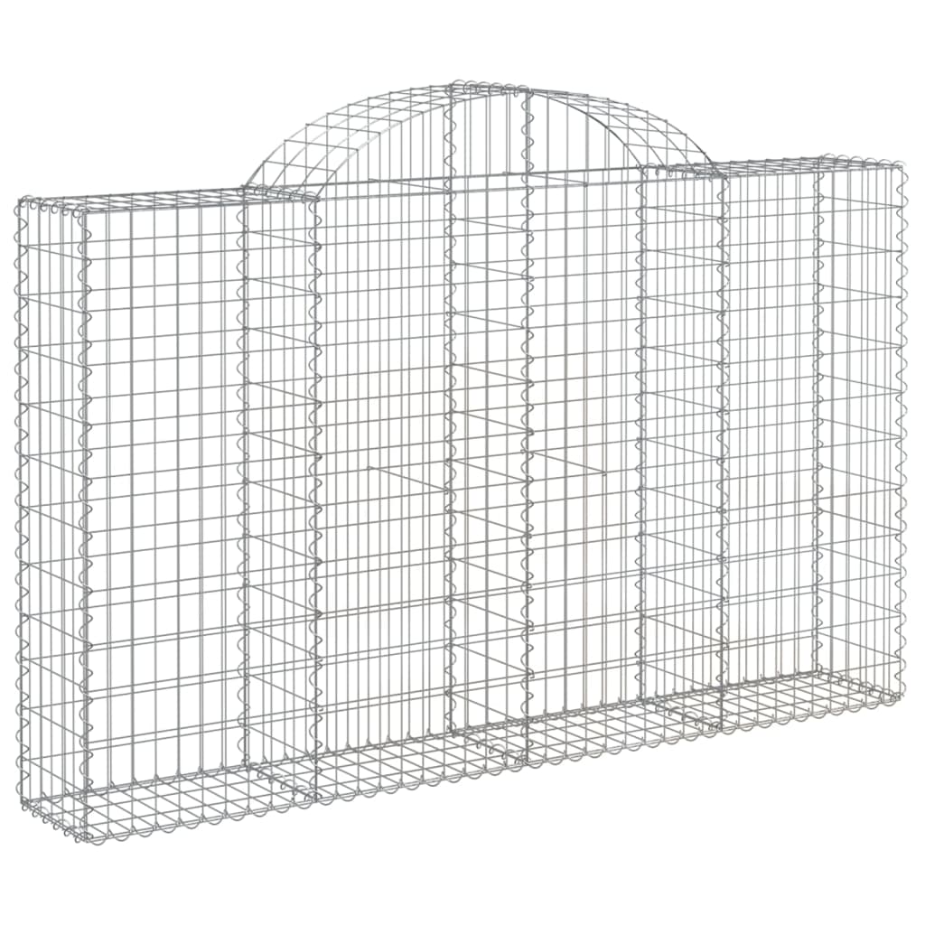 8720845651497_a_en_hd_1 vidaXL Arched Gabion Basket 200x30x120/140 cm Galvanised Iron - Image 2