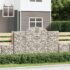 vidaXL Arched Gabion Basket 200x30x120/140 cm Galvanised Iron