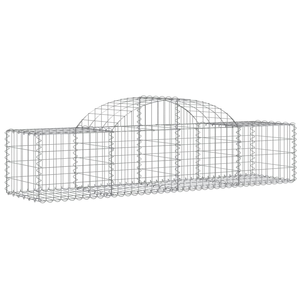 8720845651558_a_en_hd_1 vidaXL Arched Gabion Basket 200x50x40/60 cm Galvanised Iron - Image 2