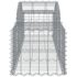vidaXL Arched Gabion Basket 200x50x40/60 cm Galvanised Iron - Image 4