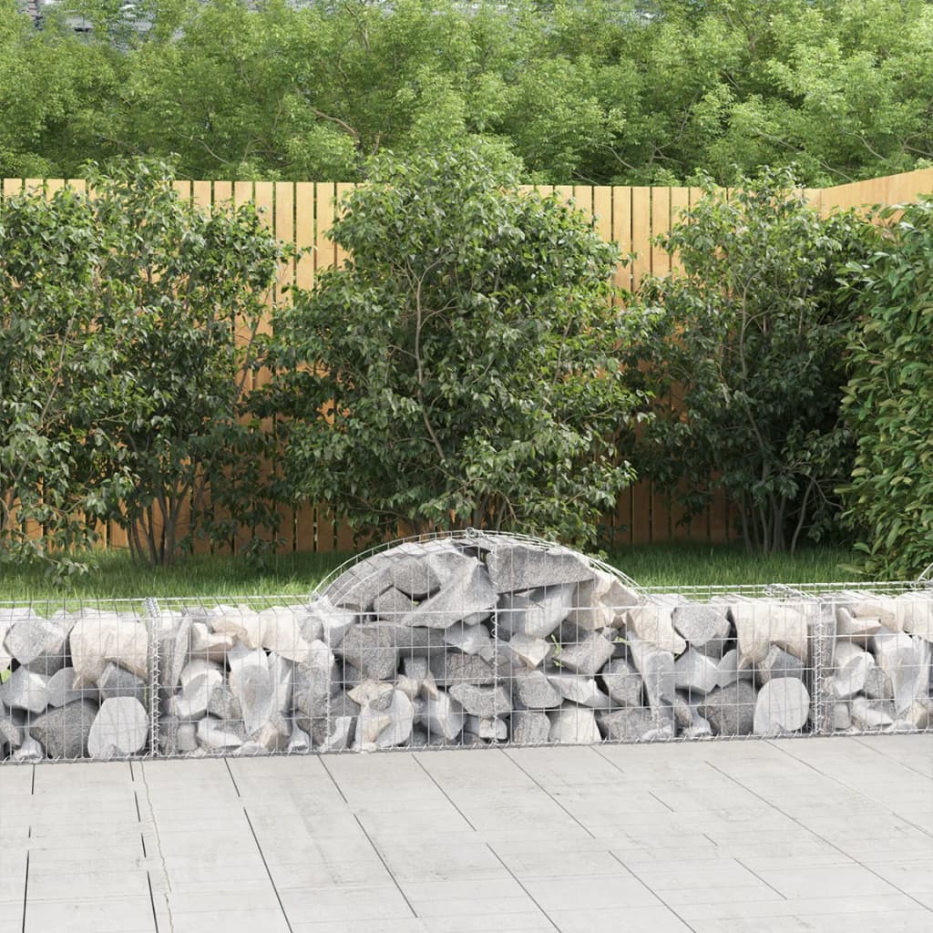 8720845651558_m_en_hd_1 vidaXL Arched Gabion Basket 200x50x40/60 cm Galvanised Iron - Image 1