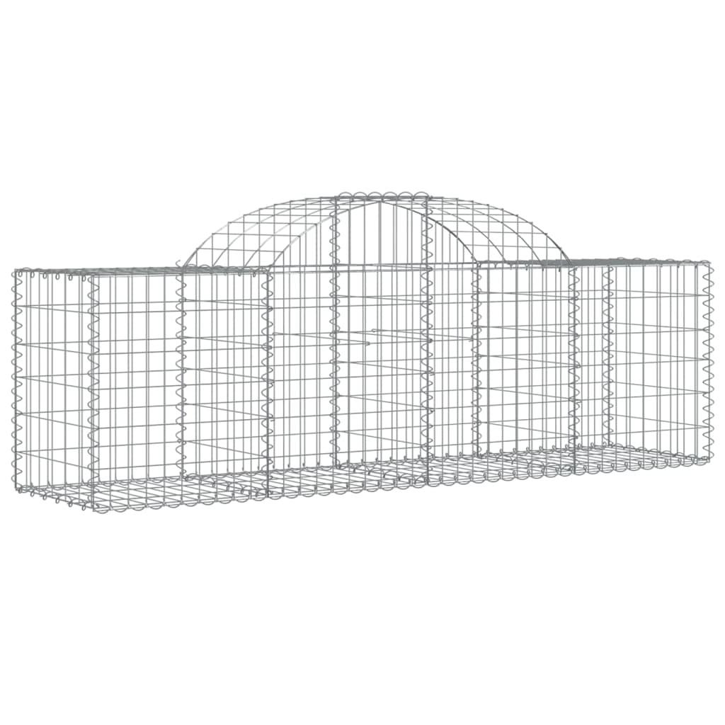 8720845651565_a_en_hd_1 vidaXL Arched Gabion Basket 200x50x60/80 cm Galvanised Iron - Image 2