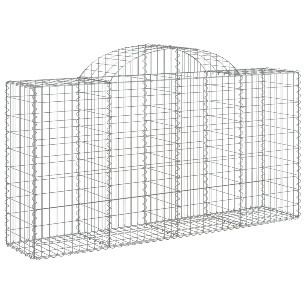8720845651589_a_en_hd_1 vidaXL Arched Gabion Basket 200x50x100/120 cm Galvanised Iron - Image 2