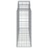 vidaXL Arched Gabion Basket 200x50x100/120 cm Galvanised Iron - Image 4