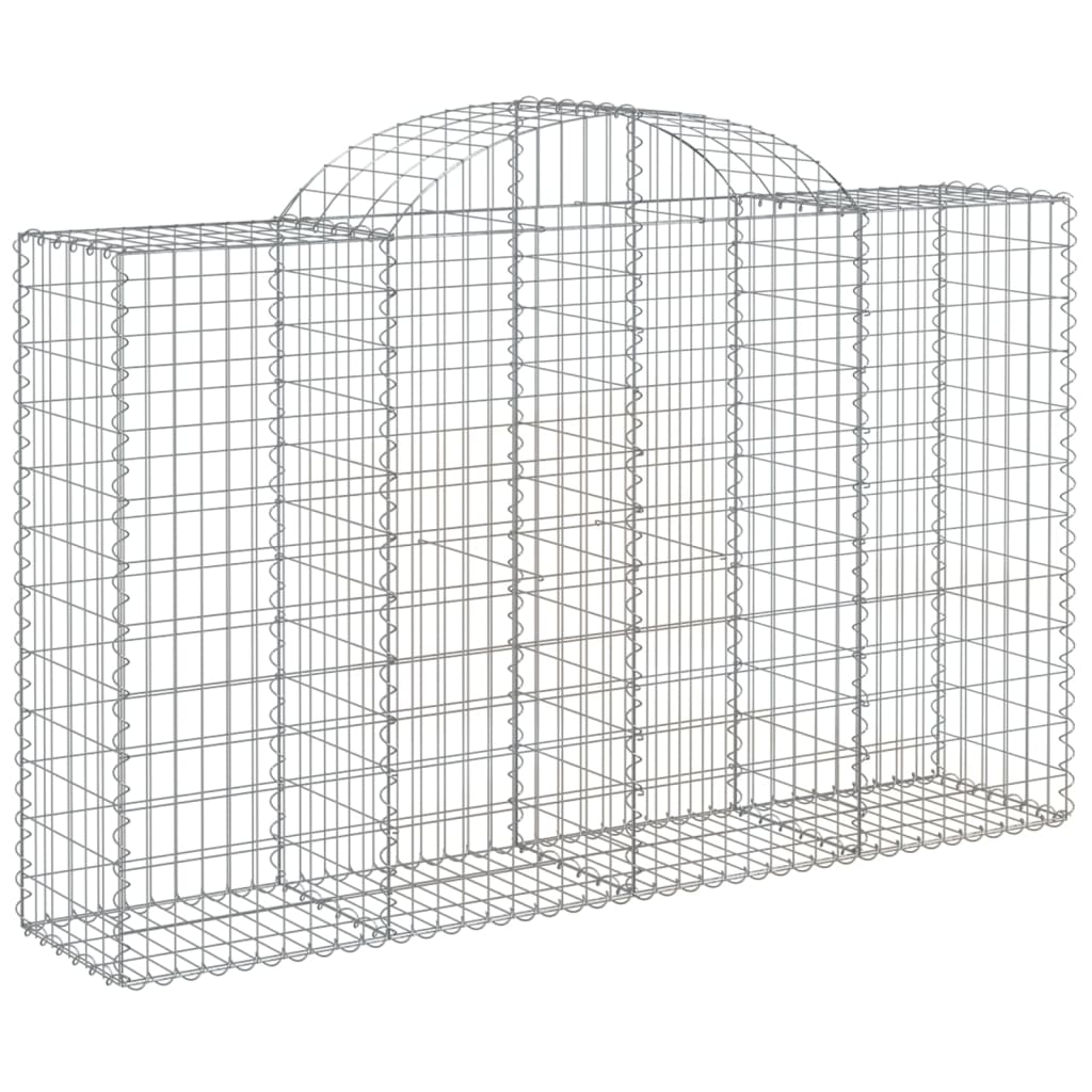 8720845651596_a_en_hd_1 vidaXL Arched Gabion Basket 200x50x120/140 cm Galvanised Iron - Image 2