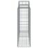 vidaXL Arched Gabion Basket 200x50x120/140 cm Galvanised Iron - Image 4