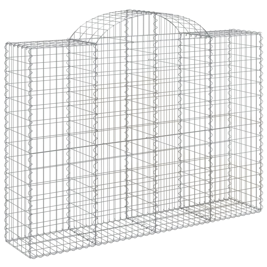 8720845651602_a_en_hd_1 vidaXL Arched Gabion Basket 200x50x140/160 cm Galvanised Iron - Image 2