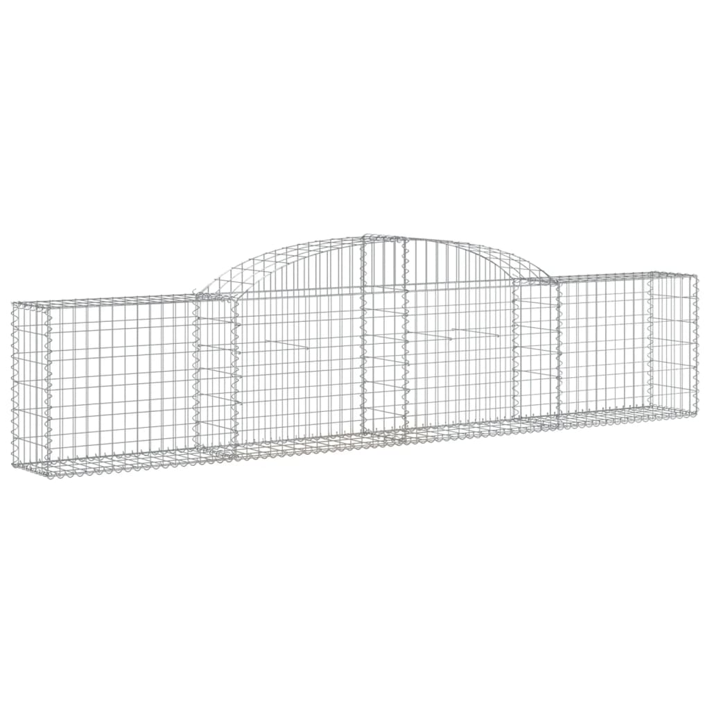 8720845651664_a_en_hd_1 vidaXL Arched Gabion Basket 300x30x60/80 cm Galvanised Iron - Image 2