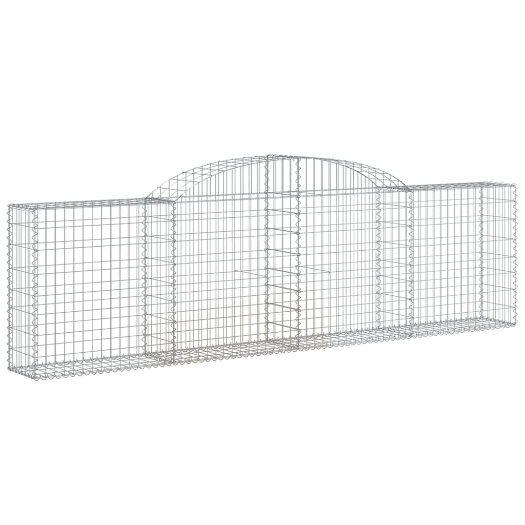 8720845651671_a_en_hd_1 vidaXL Arched Gabion Basket 300x30x80/100 cm Galvanised Iron - Image 2