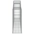 vidaXL Arched Gabion Basket 300x30x80/100 cm Galvanised Iron - Image 4