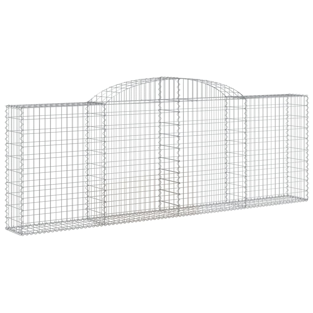 8720845651688_a_en_hd_1 vidaXL Arched Gabion Basket 300x30x100/120 cm Galvanised Iron - Image 2