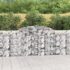 vidaXL Arched Gabion Basket 300x30x100/120 cm Galvanised Iron
