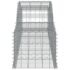 vidaXL Arched Gabion Basket 300x50x40/60 cm Galvanised Iron - Image 4