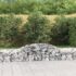 vidaXL Arched Gabion Basket 300x50x40/60 cm Galvanised Iron