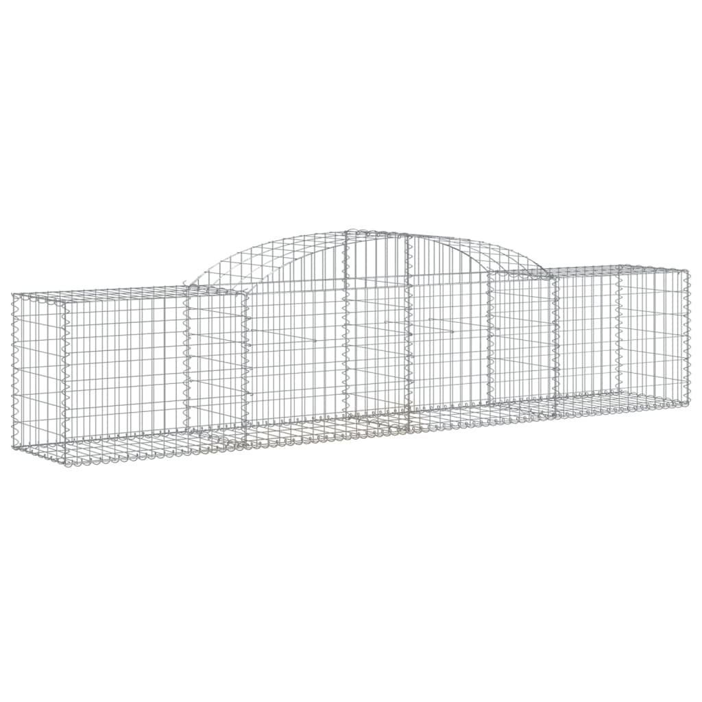 8720845651763_a_en_hd_1 vidaXL Arched Gabion Basket 300x50x60/80 cm Galvanised Iron - Image 2