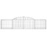 vidaXL Arched Gabion Basket 300x50x60/80 cm Galvanised Iron - Image 3