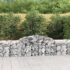 vidaXL Arched Gabion Basket 300x50x60/80 cm Galvanised Iron