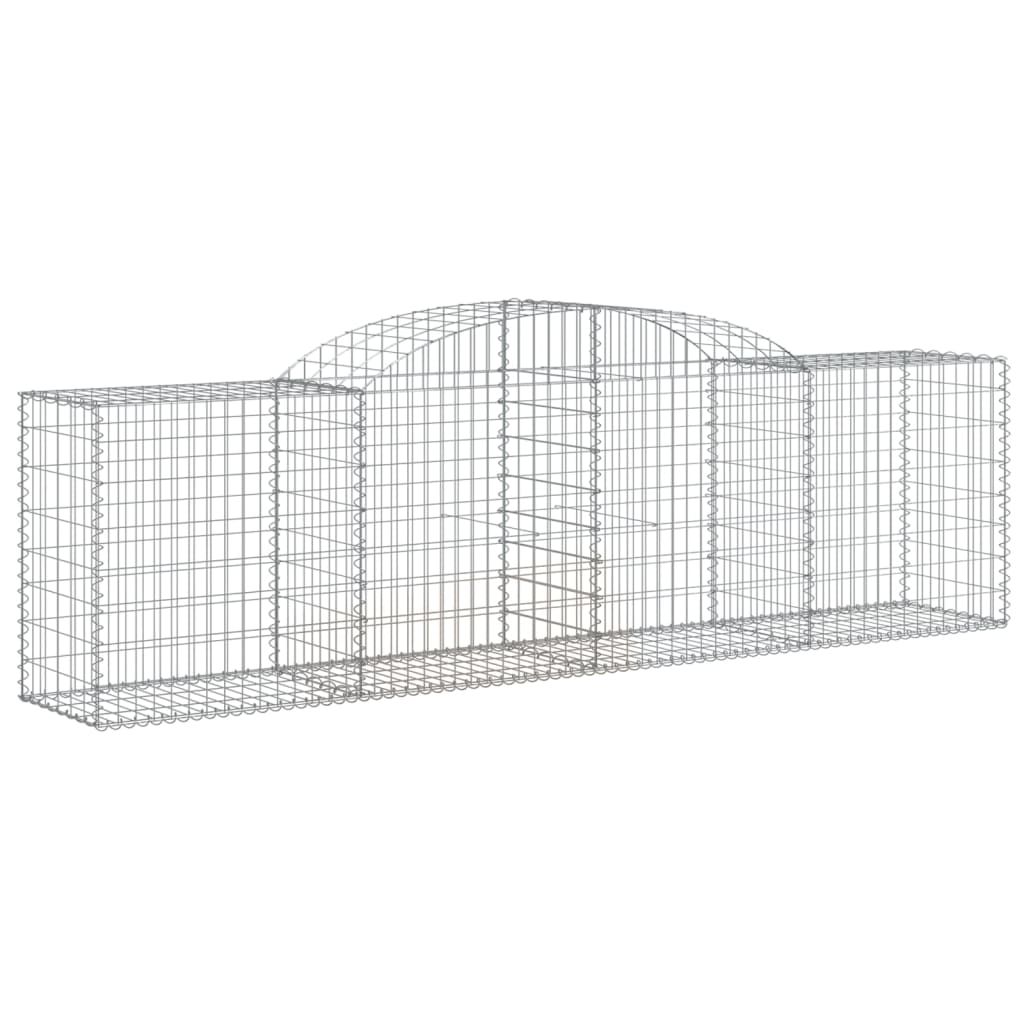 8720845651770_a_en_hd_1 vidaXL Arched Gabion Basket 300x50x80/100 cm Galvanised Iron - Image 2