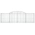vidaXL Arched Gabion Basket 300x50x80/100 cm Galvanised Iron - Image 3